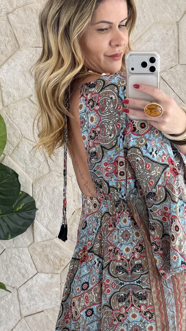 Vestido Boho Chic Longo Lena