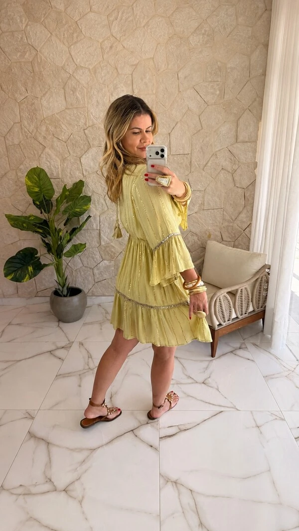 Vestido Boho Chic Curto Zahara