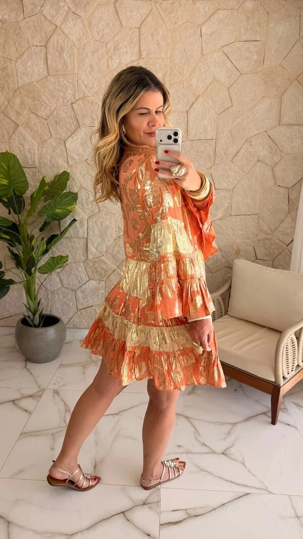 Vestido Boho Curto Bianca