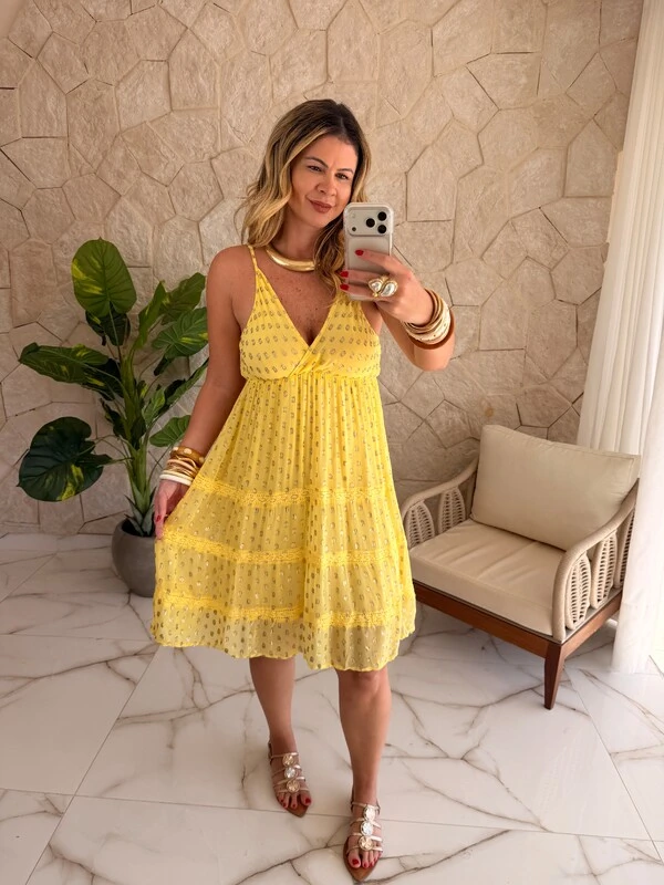 Vestido Curto Boho Chic Fontana