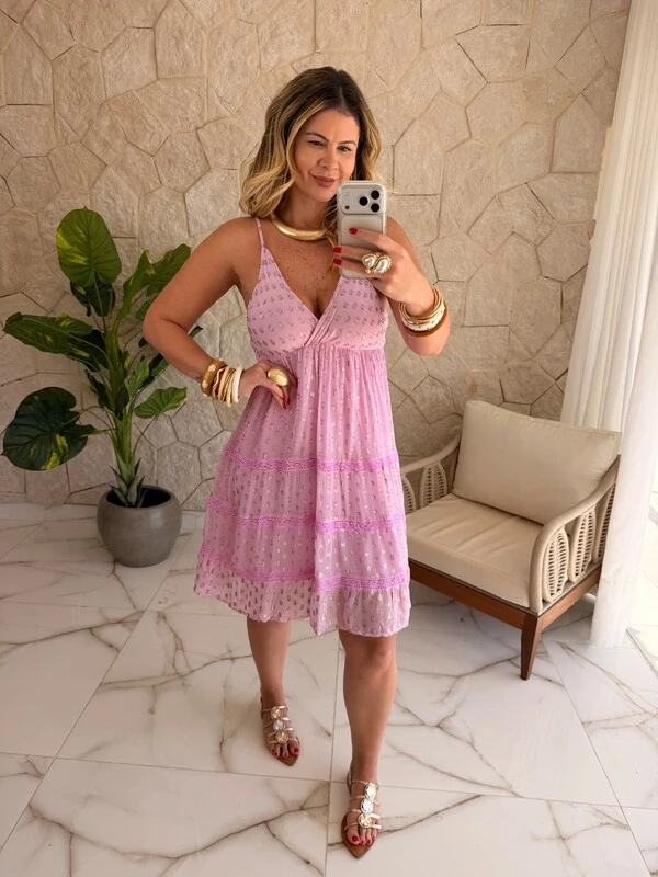 Vestido Curto Boho Chic Fontana