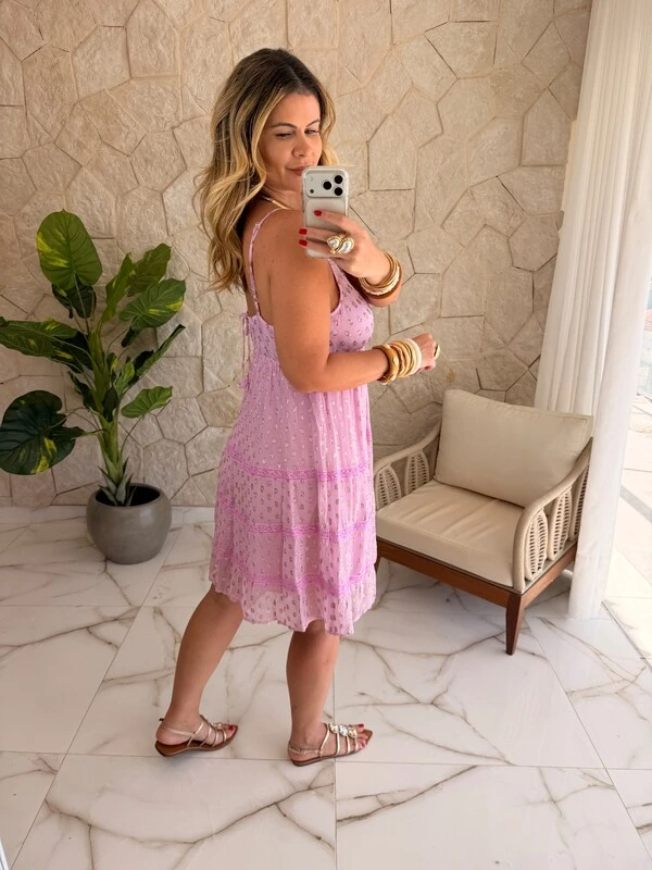 Vestido Curto Boho Chic Fontana