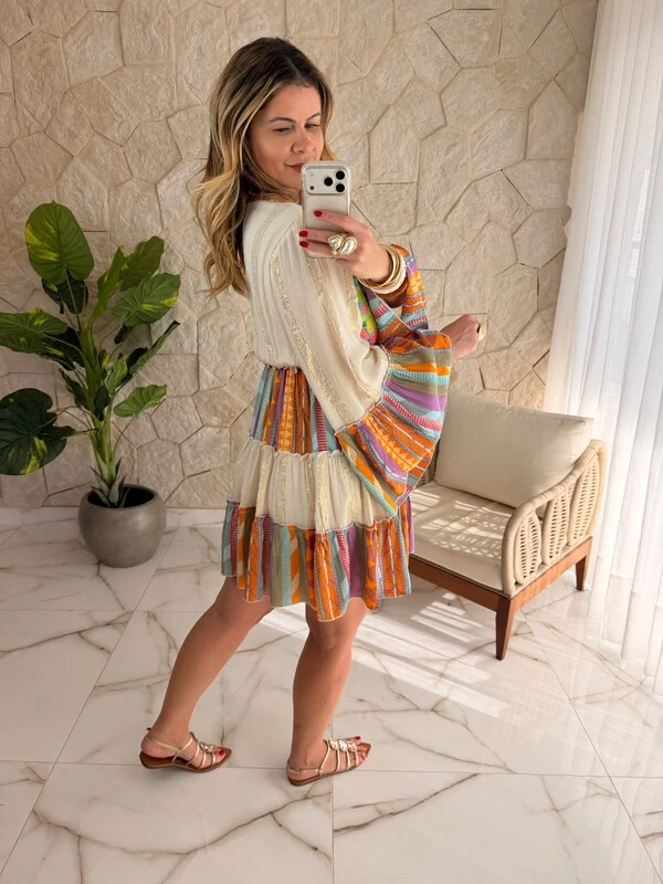 Vestido Boho Curto Amália