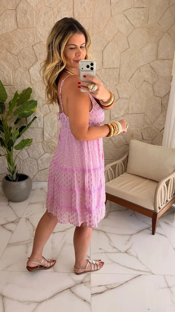 Vestido Curto Boho Chic Fontana