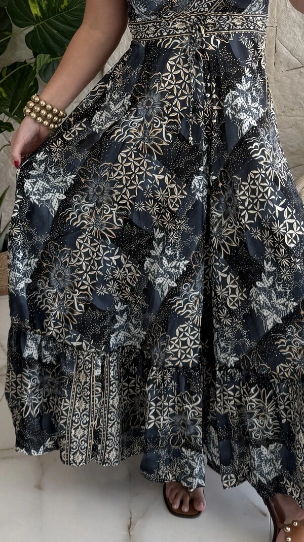 Vestido Boho Chic Longo Manu
