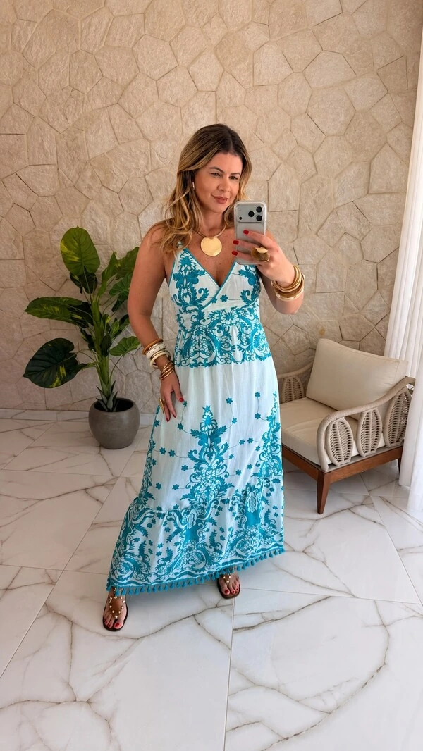 Vestido Boho Chic Longo Isadora