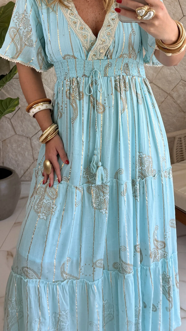 Vestido Boho Chic Longo Lavínia