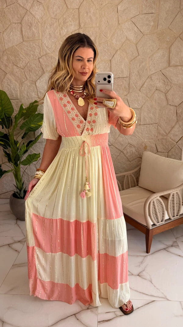 Vestido Boho Chic Longo Maia