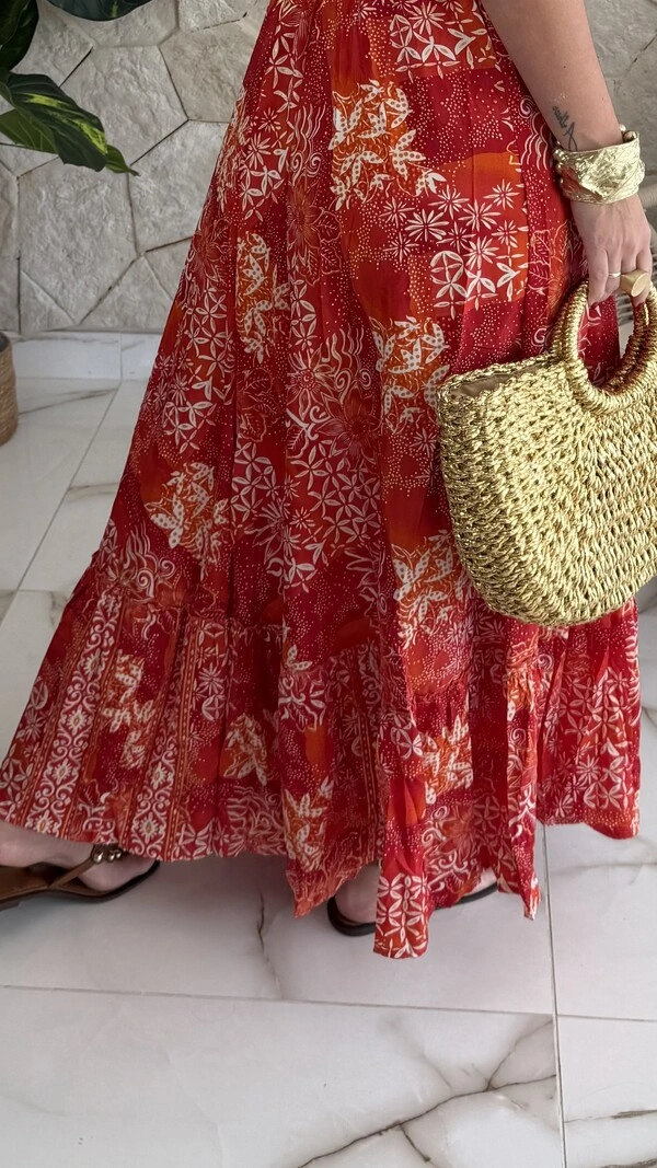 Vestido Boho Chic Longo Manu