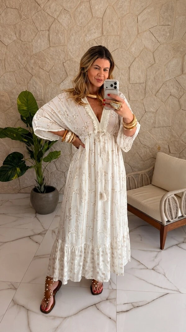 Vestido Boho Chic Longo Lívia