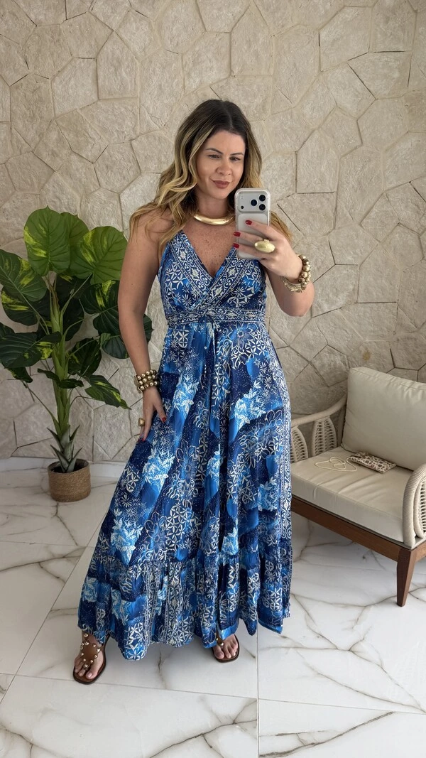 Vestido Boho Chic Longo Manu