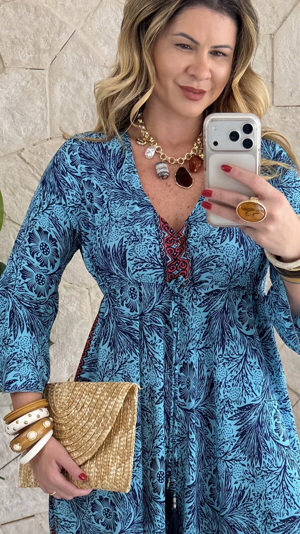 Vestido Boho Chic Longo Lena