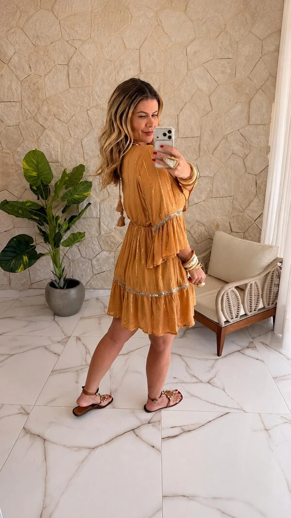 Vestido Boho Chic Curto Zahara