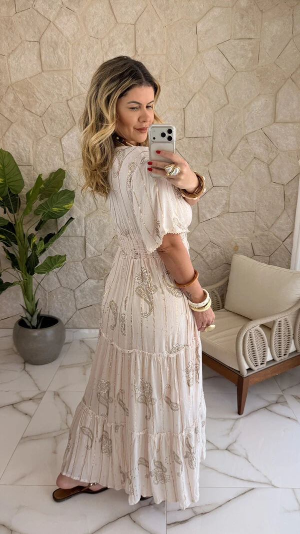 Vestido Boho Chic Longo Lavínia