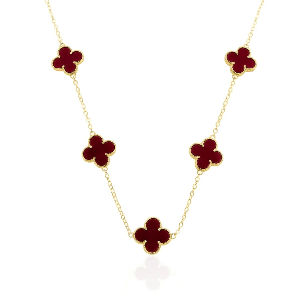 FotoColar Trevo Esmaltado Marsala