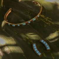 Bracelete Pedras Turquesa