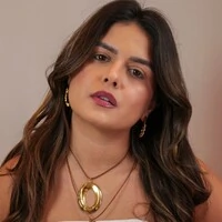 Colar Fio Marrom Pingente Oval Vazado