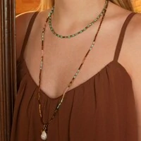 Choker Mini Turquesa Com Ouro