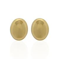 Brinco Médio Oval Orgânico Oco