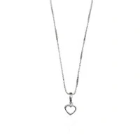 Colar Coração Pequeno Vazado