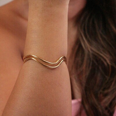 FotoBracelete Duplo Onda