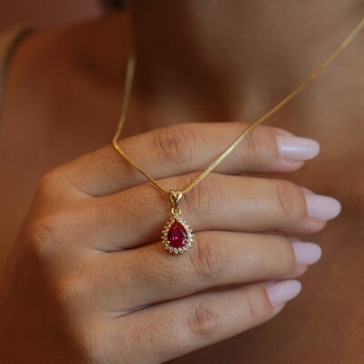 FotoConjunto Gota Rubelita Com Zircônia