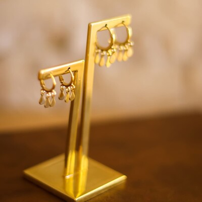 FotoArgola Pequena Pingente 3 Gotinhas Placa