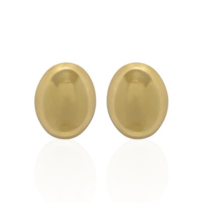 Foto Brinco Médio Oval Orgânico Oco