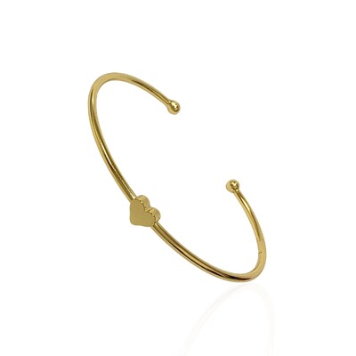 Foto Bracelete Aro Liso Coração Fechado Centro