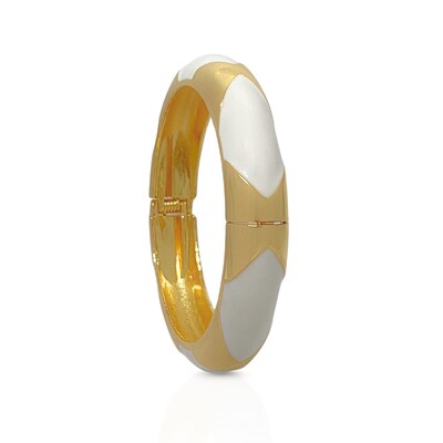Foto Bracelete Resinado Branco Aplique
