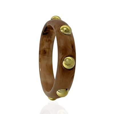 Foto Bracelete Marrom com Aplique