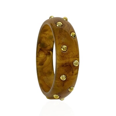 Foto Bracelete Marrom com Aplique