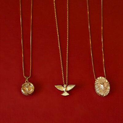 FotoColar Oval Pequeno Madrepérola Espírito Santo