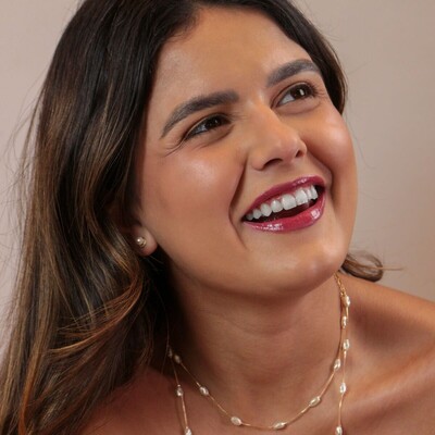 FotoChoker Veneziana Pérolas Barrocas