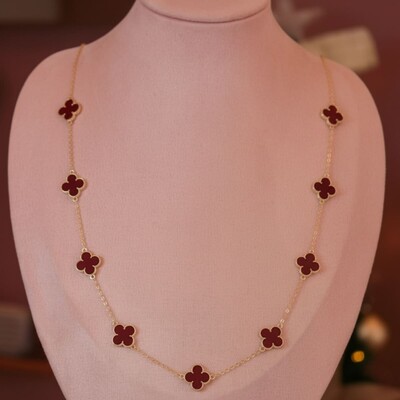 FotoColar Trevo Esmaltado Marsala