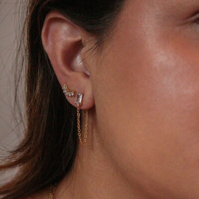 FotoEar Line Retangular Cristal