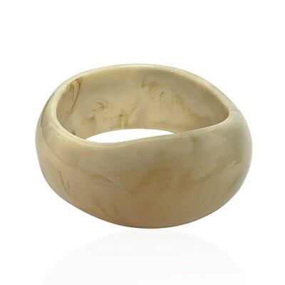 Foto Bracelete Maxi Resina Creme