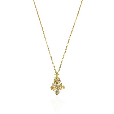 Foto Colar Sagrado Coração Cristal