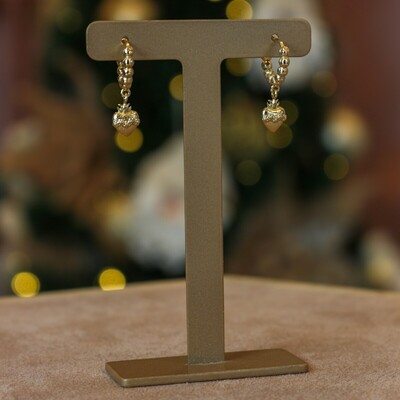 FotoArgola Pequena Bolinhas Pingente Sagrado Coração