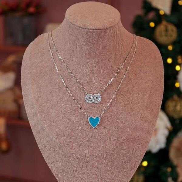 Colar Infinito Navete Cristal