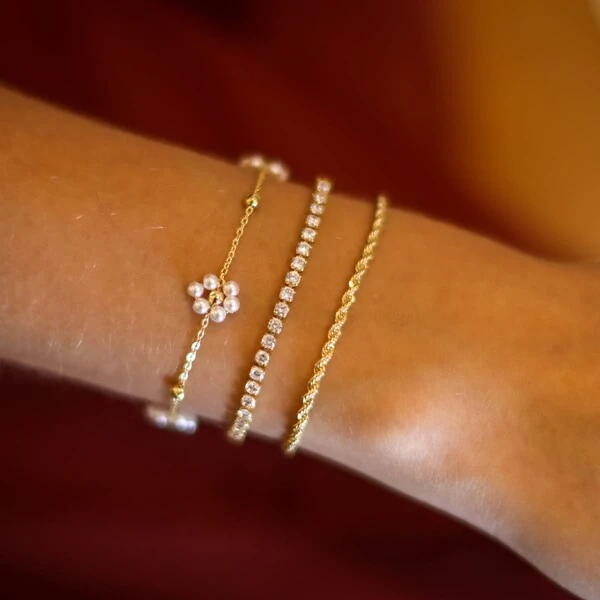 Pulseira Riviera Média Cristal