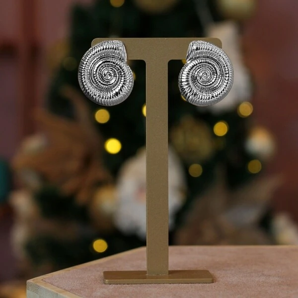 Brinco Caracol Craquelado