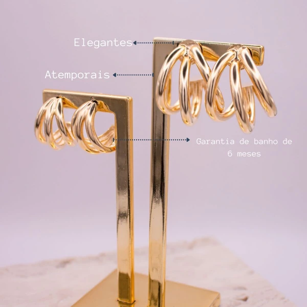 Argola 3 fios 1,5cm