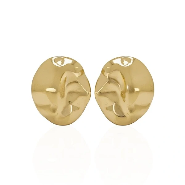 Brinco Placa Médio Martelado