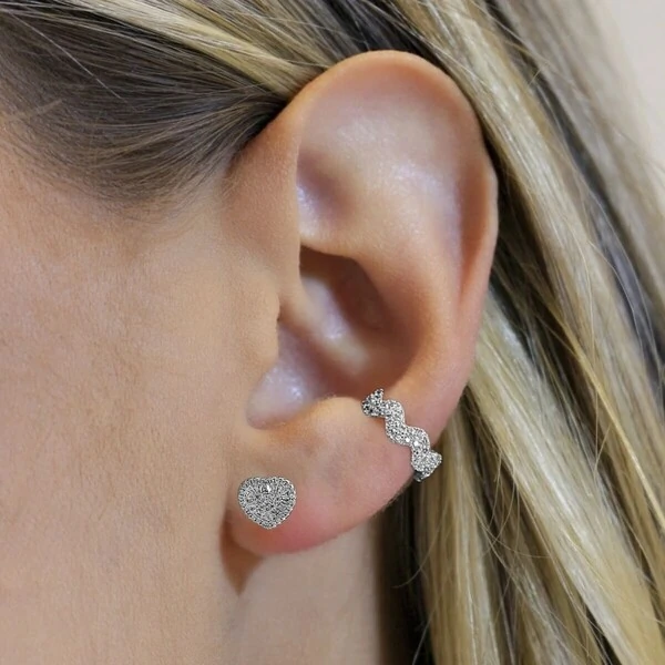 Brinco Pizza Coração Baguete P