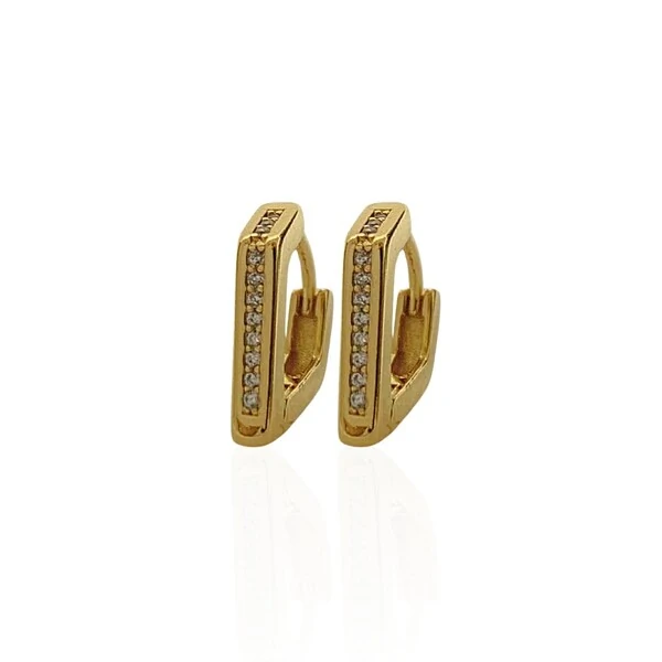 Argola Click Diamante Zircõnia