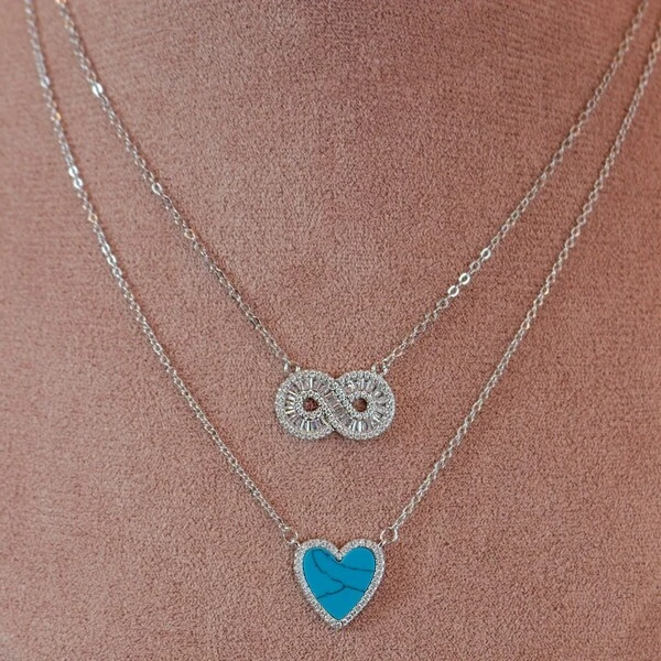 Colar Infinito Navete Cristal