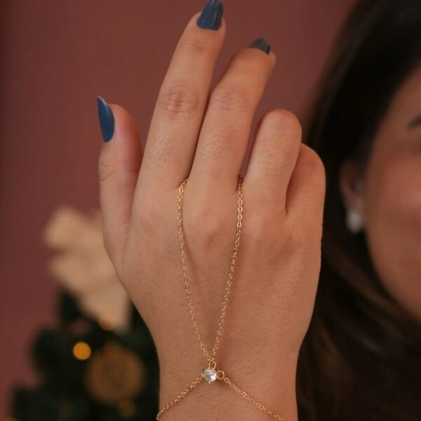 Pulseira de Mão Ponto de Luz Centro