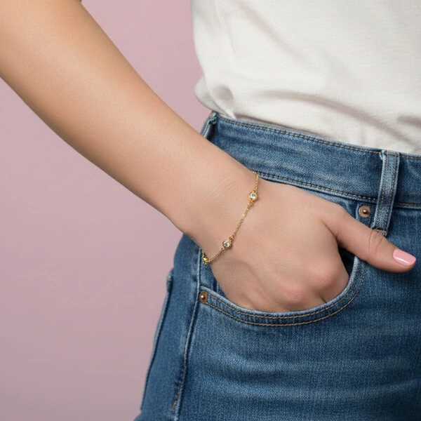 Pulseira Tiffany Cristais