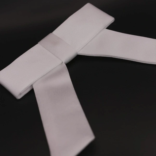 Laço Branco Tafetá de Seda